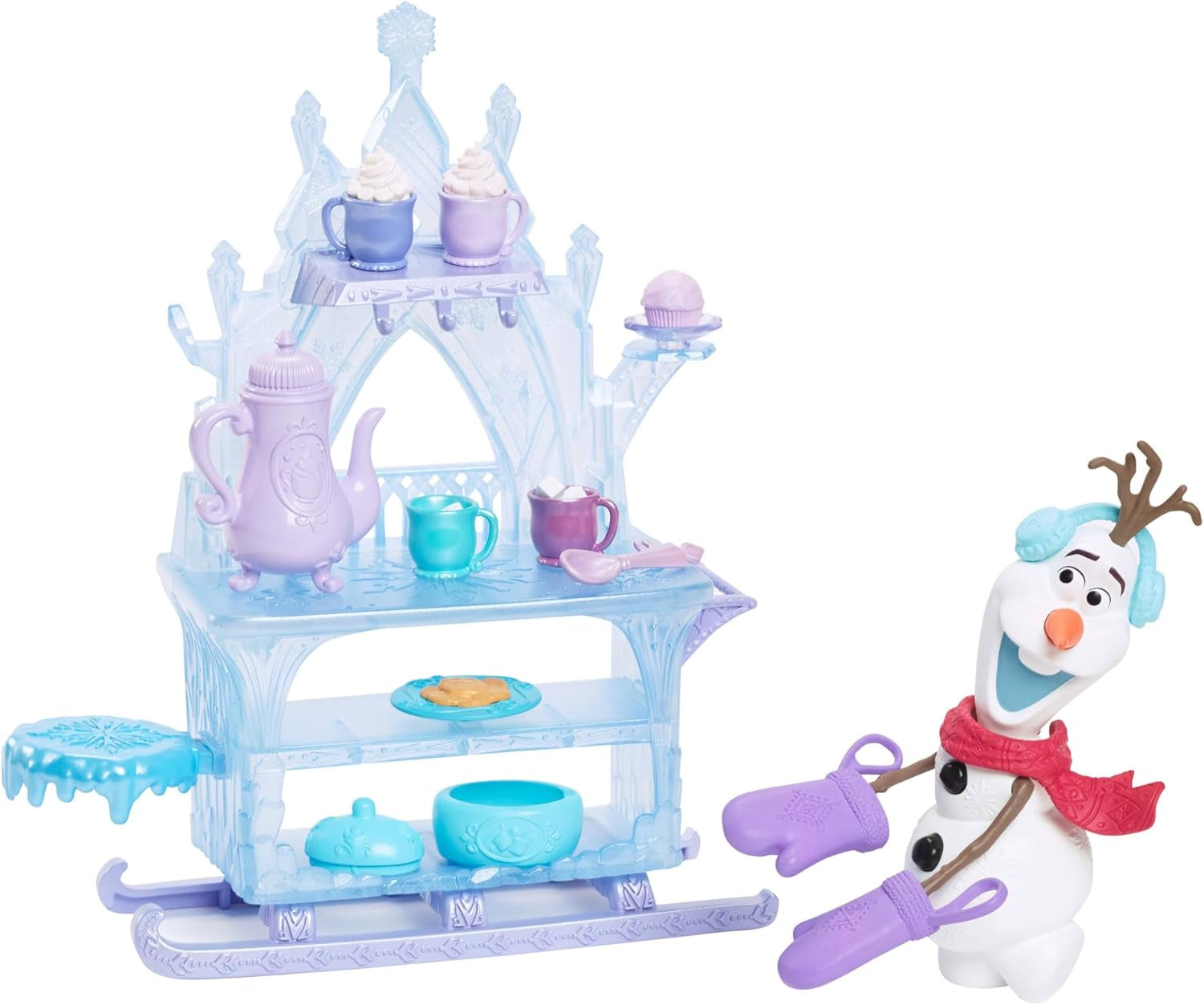 Mattel Disney Panenka Ledová královna Elsa, Panenka Ledová královna, Vyčesané blond vlasy, Nábytek, Vyjímatelné Boty, Dárky Disney, 3 roky staré hračky, HLW47 Naty Shop Olaf Dolls