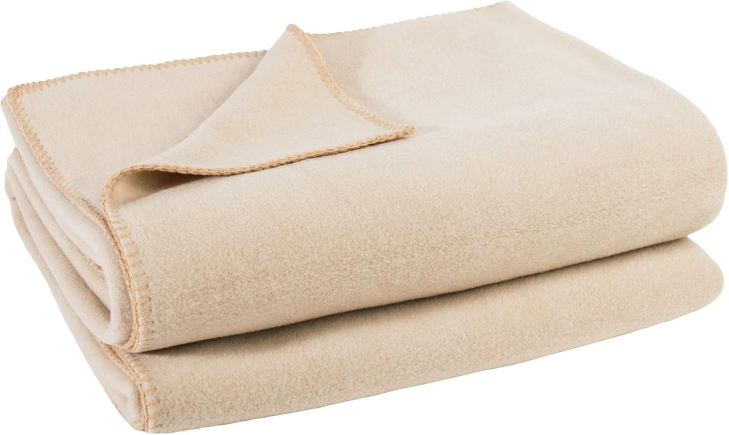 Deka Zoeppritz v barvě: Červená, Vyrobeno z 65% Polyester, 35% Viskóza, Rozměr: 160X200 Cm, 103291-235-160X200 Postele a přikrývky Zoeppritz od roku 1828 020 Krémová 220X240 Cm