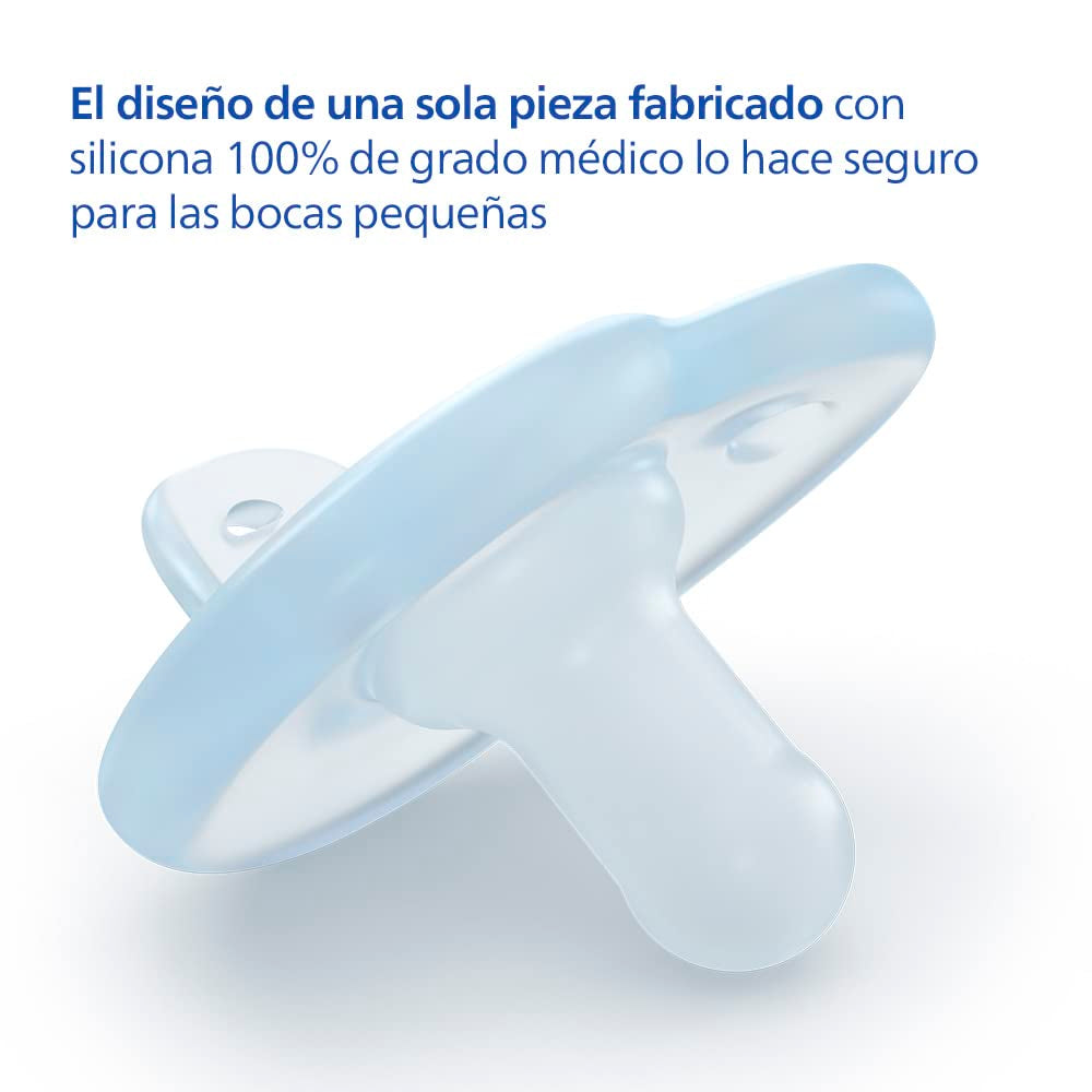 Philips AVENT Soothie - dudlík bez BPA pro děti ve věku 0-6 měsíců, modrá/světle modrá (model SCF099/21)