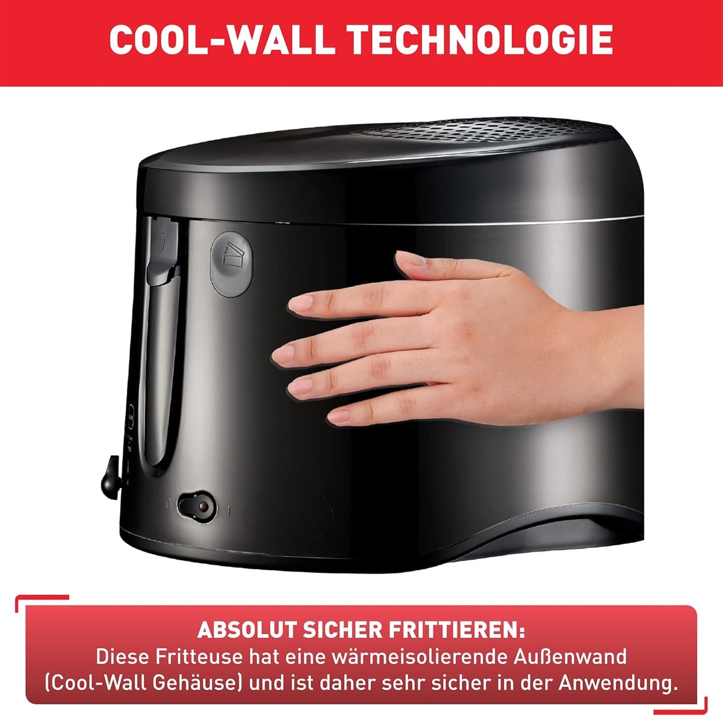Fritéza Tefal Maxi Fry, technologie Cool Wall, 1,2 kg, nastavitelný termostat Spotřebiče Naty Shop