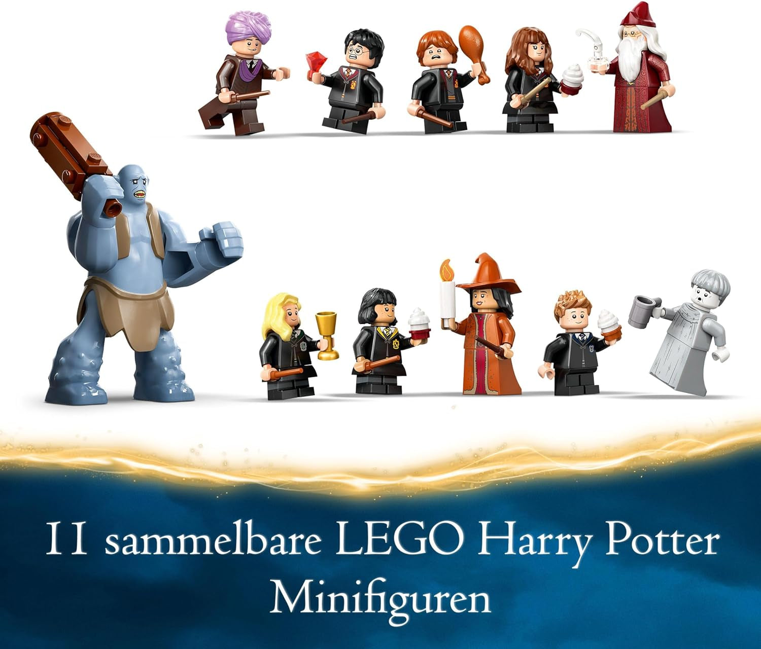 LEGO Harry Potter Hogwarts Castle: The Great Hall, sběratelská hračka s 11 minifigurkami včetně Hermiony Grangerové, kouzelný dárek pro chlapce a dívky 76435 Stavebnice Besuche den LEGO-Store