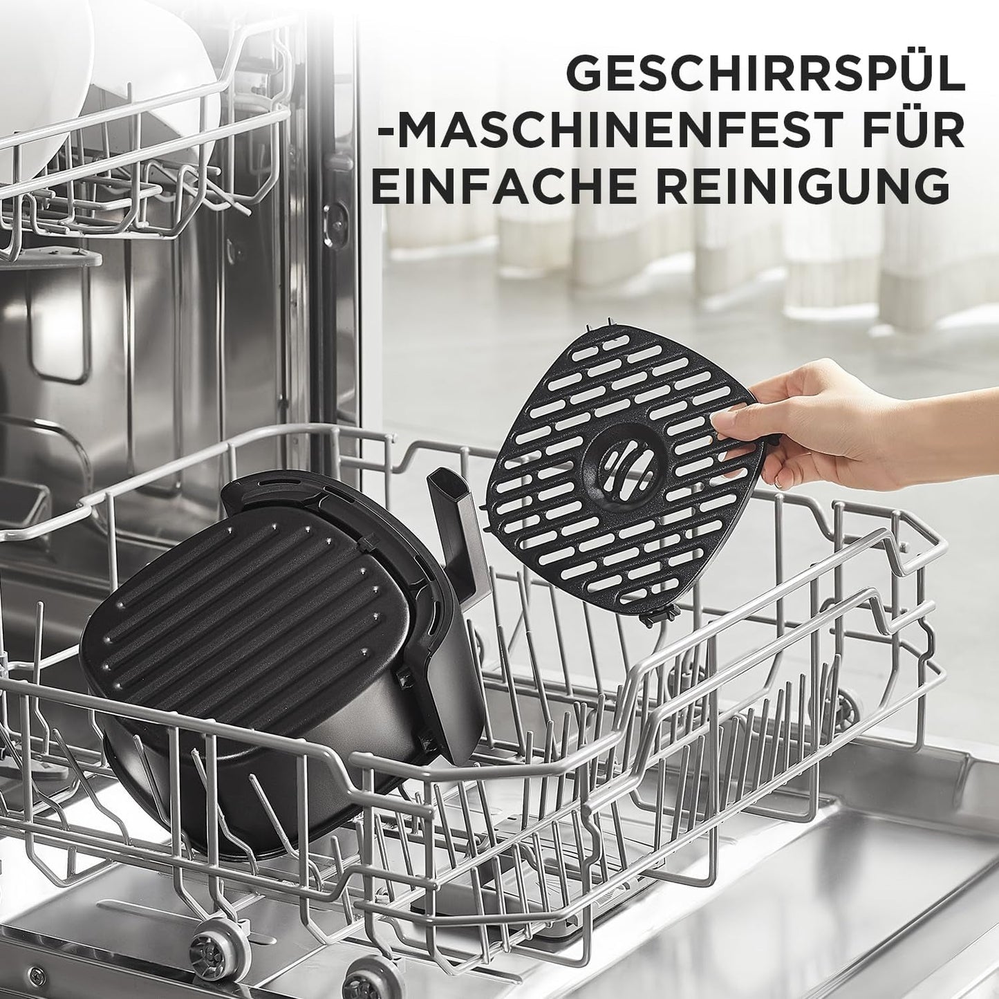 Horkovzdušná fritéza Midea 2L, 1150W vzduchová fritéza, bez oleje, horkovzdušná fritéza, funkce automatického vypnutí Domácí spotřebiče Naty Shop