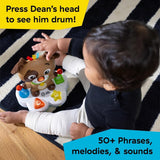 Hudební výuková hračka Baby Einstein, Drum & Learn Dean – multisenzorická hračka pro miminko, 2 herní režimy, barvy, tvary a nástroje, 50+ zvuků, od 6 měsíců Hračky pro miminka Naty Shop