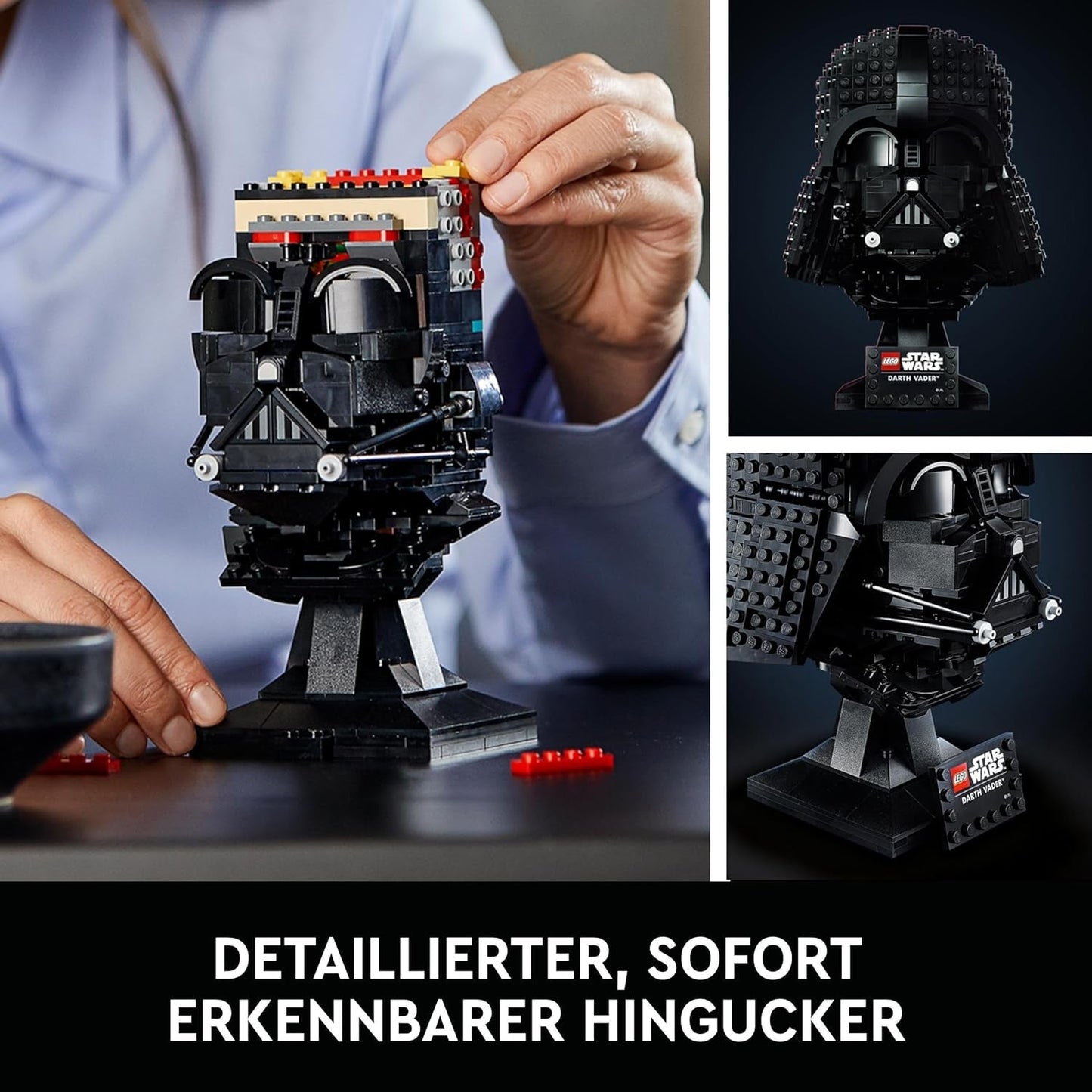 LEGO Star Wars Stavebnice Darth Vader Helma pro dospělé, Nápad na dárek pro muže, ženy, on nebo ji, Sbírka modelu ke sestavení a vystavení 75304 Stavebnice Besuche den LEGO-Store