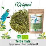 ORIGEENS BIO YERBA MATE TEA 200G - The Original I Bio Yerba Maté nepražený, listy, bez stonků, prachu a drobků I Energizující a detoxikační nápoj