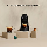 Espresso kávovar s kapslemi Nespresso De'Longhi Essenza Mini, černý | Tlak čerpadla 19 bar | Nádrž na vodu 0,6 l | Na espresso a lungo | Malý kávovar na espresso – skvělé kávové okamžiky | EN85.B