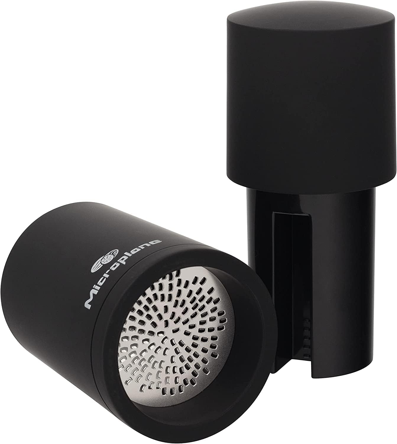 Microplane Mlýnek na koření černý na muškátový oříšek, skořici, fazole tonka, dlouhý pepř a další suché koření Mlýnek a mlýnky Naty Shop