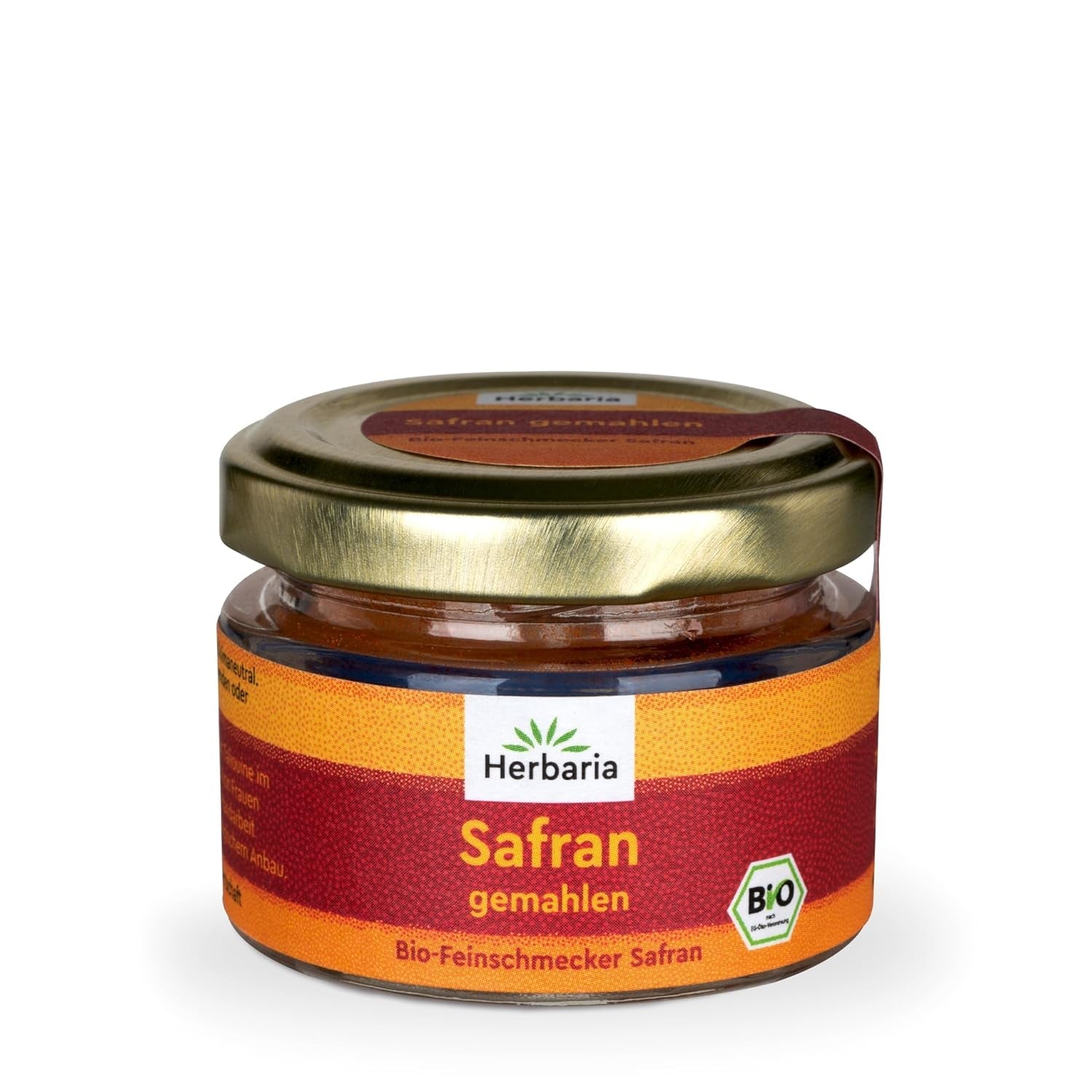 Herbaria Safran-Fäden bio 0,5g im Glas – Bio Saffron-Fäden aus dem Bericht Safran-Ort Taliouine v Maroku – Safranfäden v Premium Bio-Qualität – Saffron Premium - Safran première kategorie