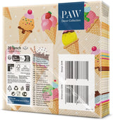 PAW - 3vrstvé ubrousky (33 X 33 cm) I 20 kusů I Ideální na párty, narozeniny, svátky I Stolní dekorace pro dětské oslavy - Papírové ubrousky s barevným motivem - Zmrzlina I Zmrzlina