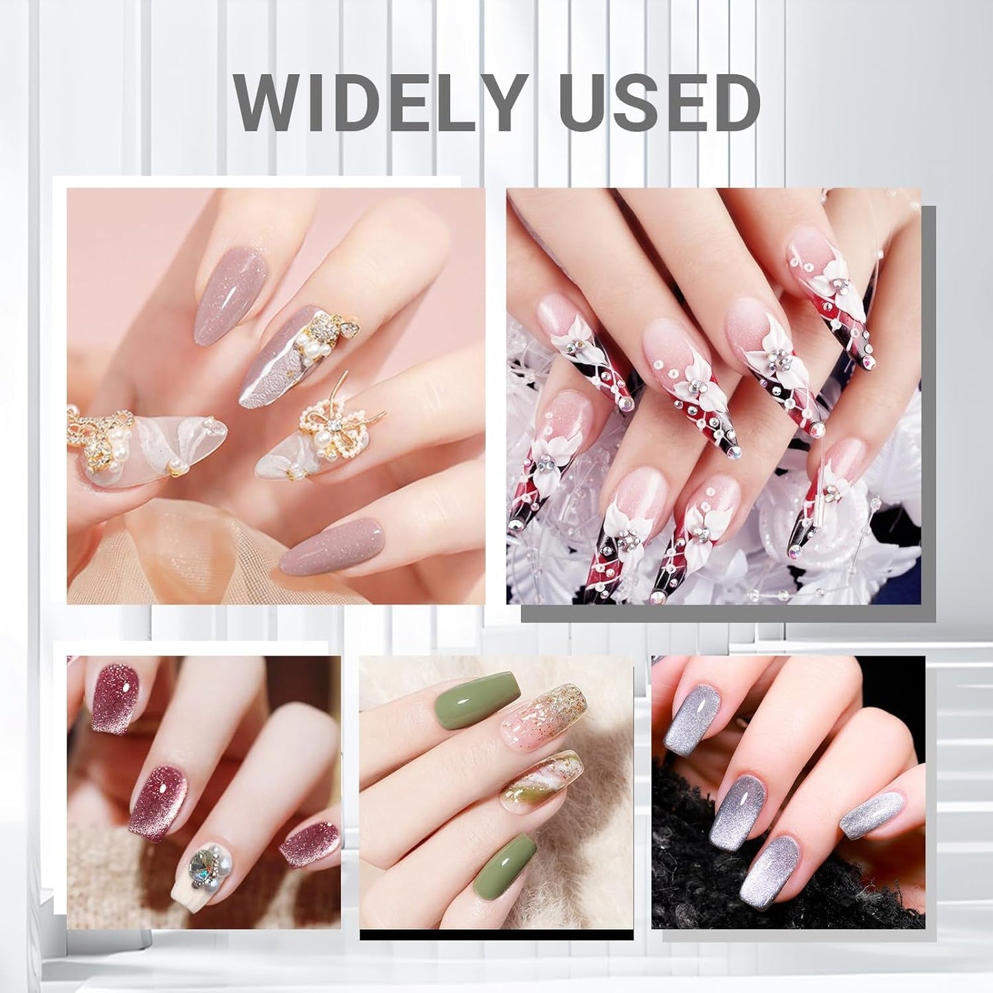 Sada Sularpek 8 Stück Nagel Pinsel, Pinsel Für Gelnägel, Nageldesign Pinsel, Nail Art Dotting Tools, Nailart Pinsel Für Gel Acryl Nägel Nailart