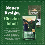 Naturalebio japonský čaj Sencha - 200 g Bio zelený čaj - 100% čistý a přírodní zelený čaj Sencha - sypané lístky z první sklizně - organický produkt vypěstovaný v Japonsku
