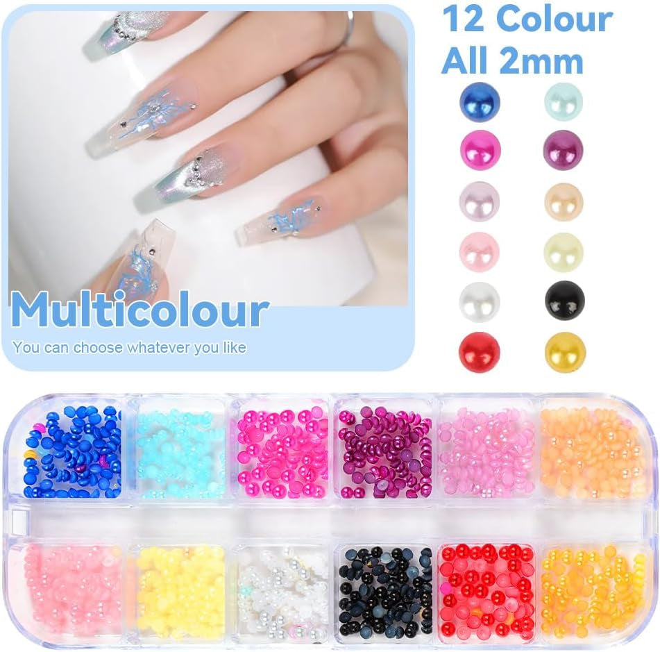 Harz Strasssteine ​​​​4200ks Strass Kristalle 1Mm-5Mm Gemischte Kinder Bastelsachen Kit Mit Strass Mit Picking Pinzette Und Stift Für DIY Nägel Kleidung Kunsthandwerk Gemischt Becher Party (A)