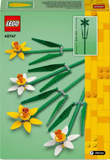 Narcisy LEGO Botanicals - Velikonoční dárky pro dívky a chlapce - Umělé květiny pro děti - Kytice jako dekorace do pokoje nebo kanceláře - Dárek pro ženy - 40747 Stavebnice Besuche den LEGO-Store