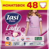 LADY Pants 48 Jednorázové kalhotky pro inkontinenci moči Absorpční Plus velikost S pro ženy 48 ks