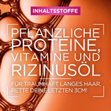 L'Oréal Paris Elvital maska na vlasy proti roztřepeným konečkům pro dlouhé, poškozené vlasy, Intenzivní oplachovací kúra, S rostlinnými vitamíny a ricinovým olejem, Maska Dream Length Super Build-up Mask, 1 x 300 ml Naty Shop Hair Mask