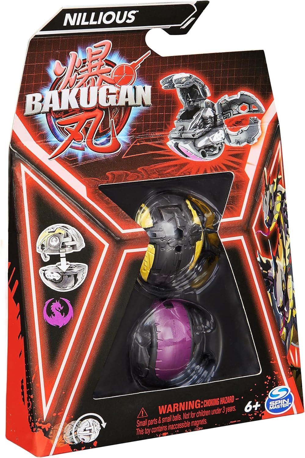 Bakugan 3.0 Core Ball 1-pack, přizpůsobitelná akční figurka se sběratelskou kartou postavy, různé varianty, akční figurky pro děti od 6 let Naty Shop