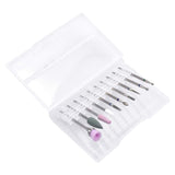 10 Stück Nagelbohrer Bits, Nagelfräser, Wolframlegierung Nagelfräser Bits, Professioneller Nagelfräser, Gelnägel Zubehör Nageldesign Zubehör Für Maniküre Pedicüre Entfernen Nail Art