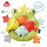 Síťka do vany Fehn Frog - Hračka do vany pro miminko - Plovoucí hračka do vody pro radostnou zábavu z koupele - Hračka do vany pro miminka a batolata od 0+ měsíců Baby Toys Naty Shop