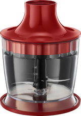 Russell Hobbs Stabmixer [3-v-1: Pürierstab/Zerkleinerer, Mixer- & Schneebesenaufsatz] Desire Rot (Bpa-Free & Spülmaschinenfestes Zubehör, Für Smoothie, Suppen Saucen, Joghurt Babynahrung) 24700-5