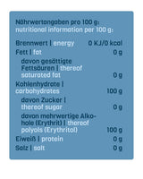 Nosugarsugar Erythrit Puder Streudose - Puderzuckerersatz Kalorienfrei, 19Er balení (19 X 250 G) Sladidla Naty Shop