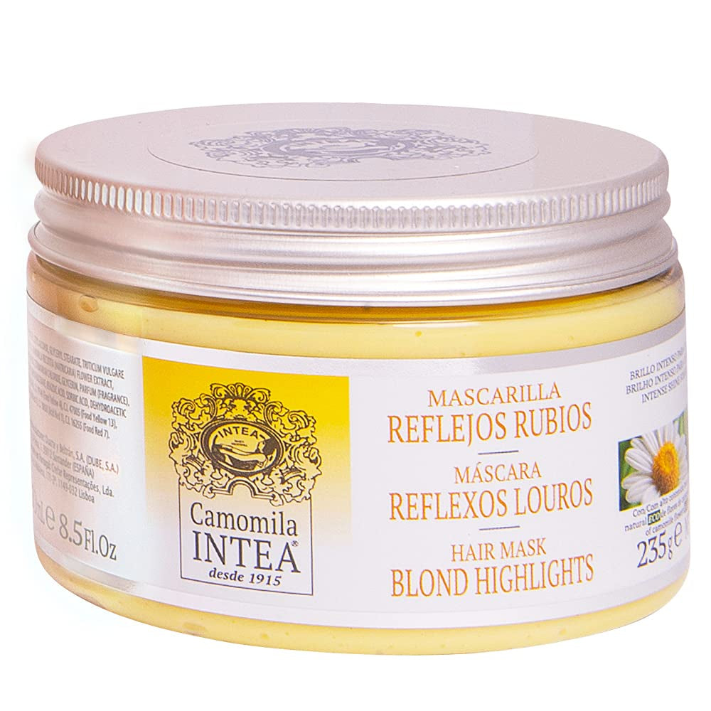 Heřmánek Intea - Maska na vlasy Blonde Reflections - Hydratuje a vyživuje blond vlasy - 250 ML Naty Shop Hair Mask Výchozí název