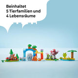 Stavebnice LEGO DUPLO Town Wild Animal Families 3 v 1, vzdělávací hračka pro batolata s želvami, tygry, slony, jeleny, pandami, sada pro předškoláky od 2 let, stavebnice s figurkami zvířat 10446 stavebnic Beuche den LEGO-Store
