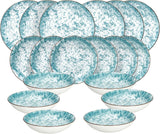 Kalos, sada nádobí pro 6 osob, 18 kusů, porcelán, světle modrá