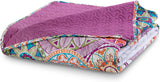 Decoking 12222 Přehoz na postel 200X220 Cm Růžová Fialová Bílá Antracitová Přehoz na postel Dvě strany Barevná Růžová Bílá Fialová Prošívání Bibi Postele a přikrývky Besuche den DecoKing-Store
