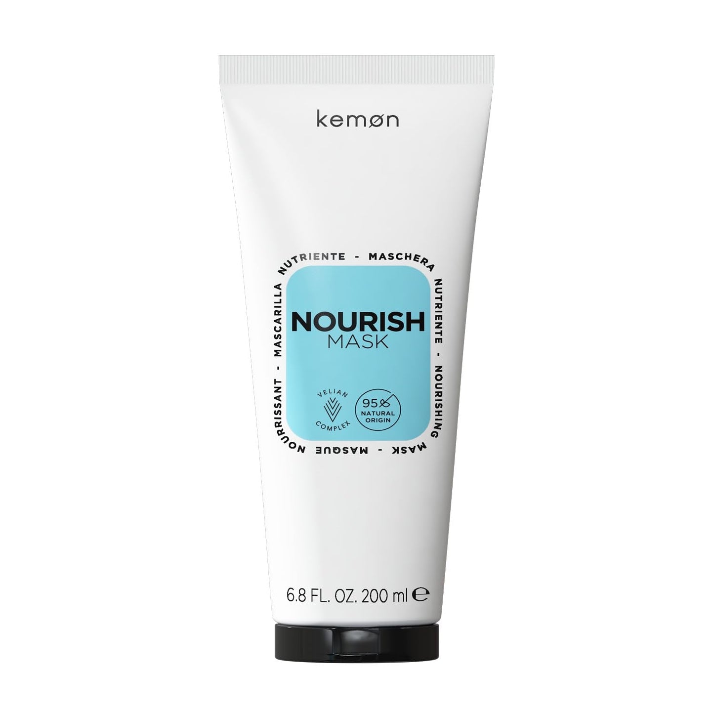 Kemon - Nourish Mask, výživná maska pro lámavé, suché a kudrnaté vlasy, na bázi bambuckého másla, podporuje rozčesávání, pro jemné vlasy, 200 ml Naty Shop Hair Mask Výchozí název