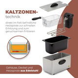 Fritéza oleje Bomann®, objem 3 l, technologie Cool Zone a vypouštění, 2000 W domácí spotřebiče Naty Shop