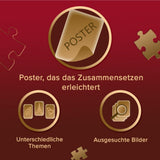 Trefl Premium plus Quality - Puzzle Tea Time: Houses Stoney Lane - 1000 dílků, Série nostalgických malovaných obrázků, Ideální sladění dílků, Pro dospělé a děti od 12 let Puzzle Naty Shop