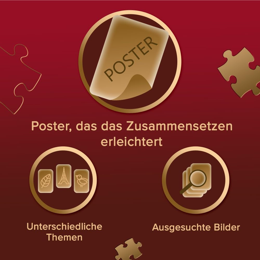 Trefl Premium plus Quality - Puzzle Tea Time: Houses Stoney Lane - 1000 dílků, Série nostalgických malovaných obrázků, Ideální sladění dílků, Pro dospělé a děti od 12 let Puzzle Naty Shop