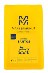 Martermühle Santos Kaffeebohnen 1kg jemná I Arabica I Aroma: Mandle, Süssliche Milde I Ganze Kaffee-Bohnen schonend geröstet, säurearm
