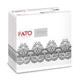 Fato - Suché papírové ubrousky, vzduchem kladené, textilní efekt, balení 50 ks ubrousků, 40X40 složené na 4 formáty, dekor Tropicana