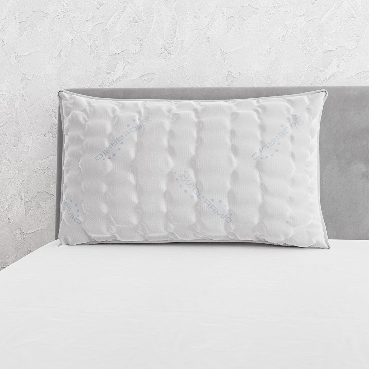 Italské povlečení MB Home Italia, polštář, biokeramika, světle šedá, 45 x 75 cm Naty Shop standardní polštáře