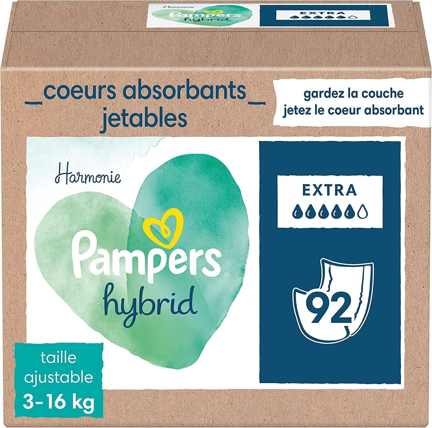 Pampers (stará verze), Balení po 108 kusech absorbentů, Standard - 1 kus
