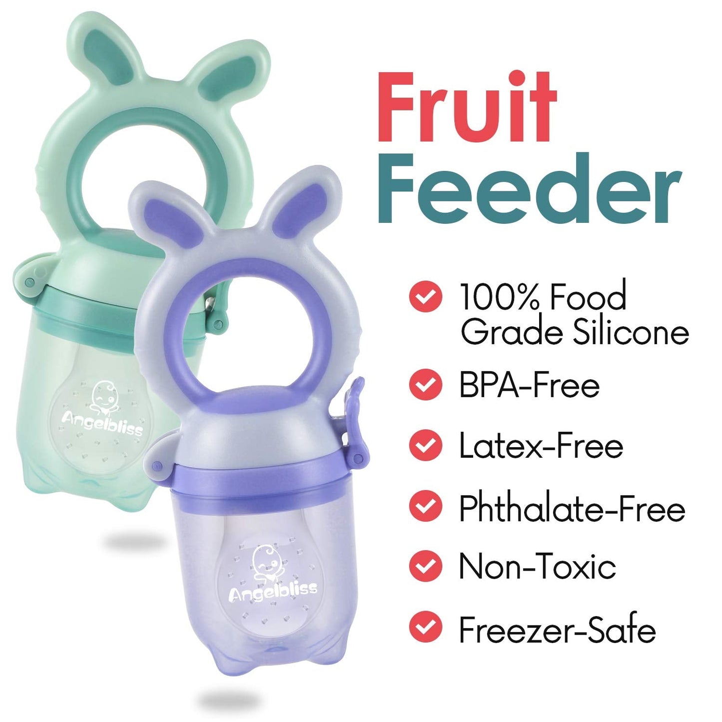 Tétine Pour Bébé/Tétine à Fruit/Tetine Grignoteuse Bebe/Tétine D'alimentation Pour Bébé - Toy de Dentition Pour Bébé, Sans BPA (balení 2 ks)
