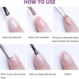 Sada nálepek na nehty - Samolepka na nehty Selbstklebende, Nageldesign Zubehör, Nail Art, Nagelaufkleber Für Fingernägel, nálepka Blumen Nagel, Nagel Deko