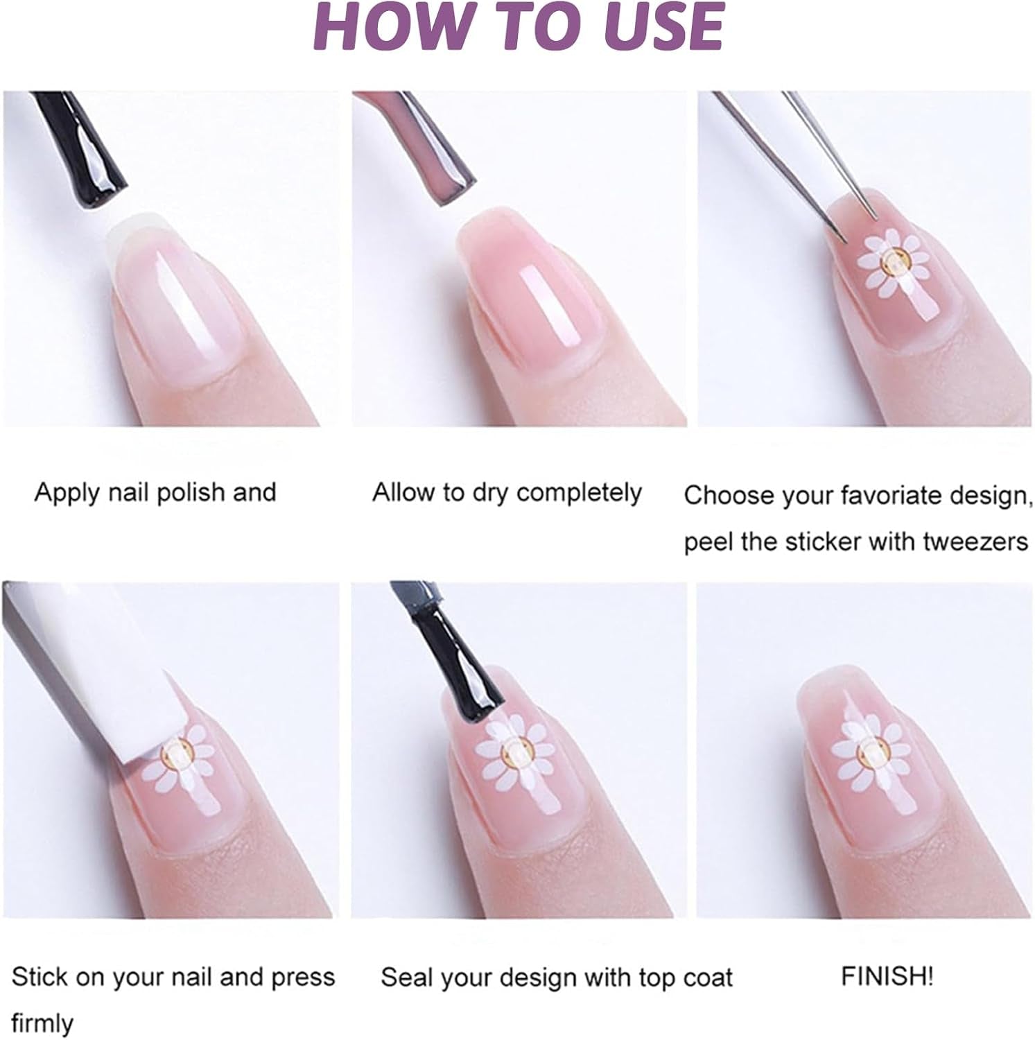 Sada nálepek na nehty - Samolepka na nehty Selbstklebende, Nageldesign Zubehör, Nail Art, Nagelaufkleber Für Fingernägel, nálepka Blumen Nagel, Nagel Deko