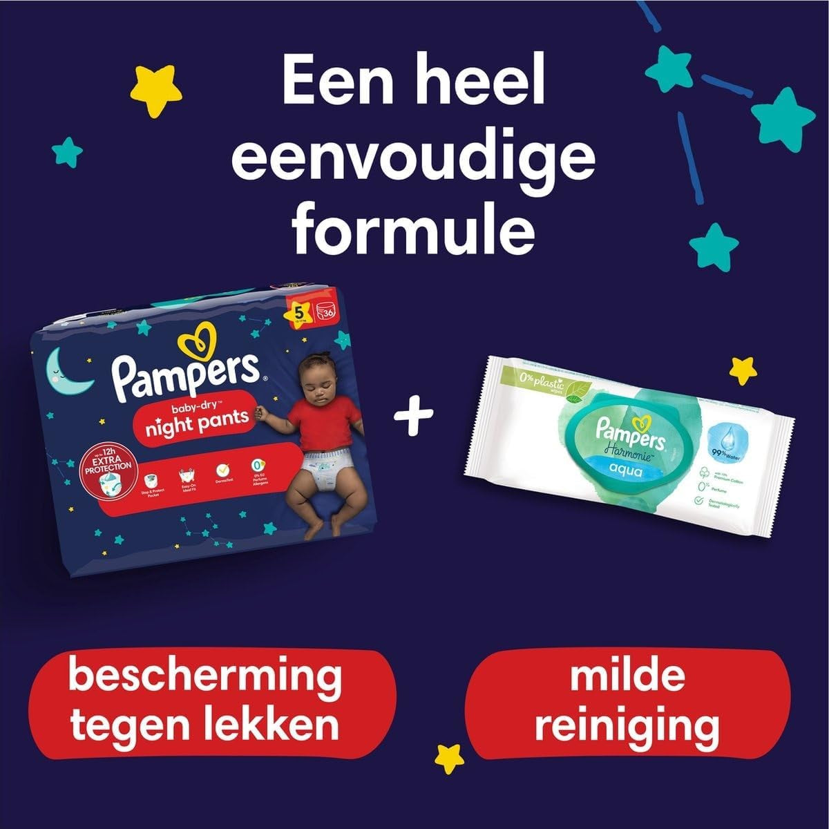 Pampers - Neklouzavé dětské noční košile - Velikost 6 - Malé balení - 30 kusů - 15+ kg