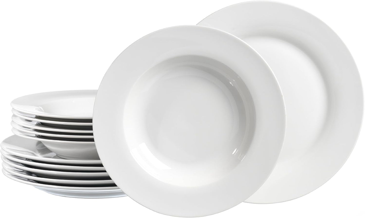 Jídelní sada Ritzenhoff & Breker Bianco, 12 kusů, porcelán