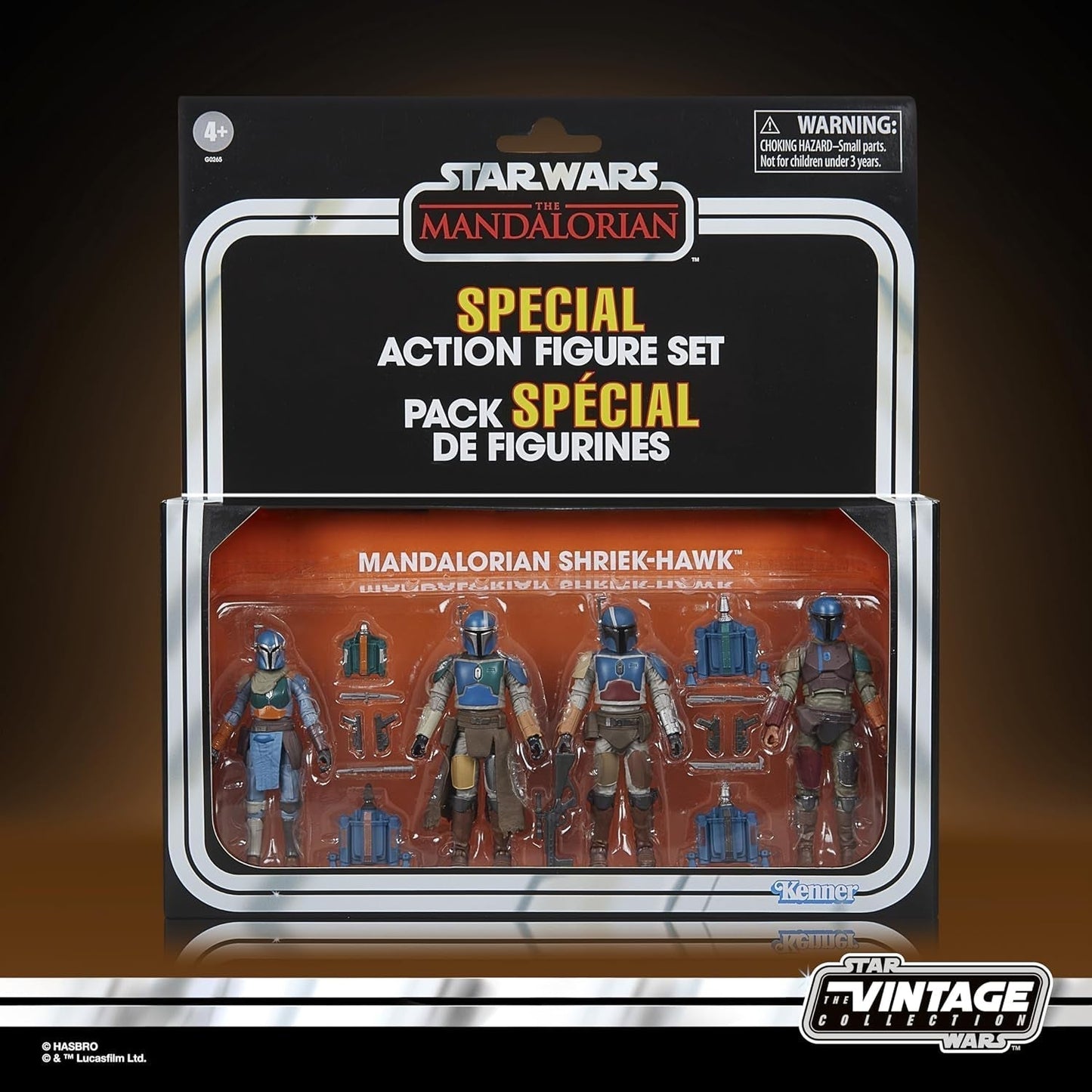 Star Wars Vintage kolekce Mandalorian Shriek-Hawk, 4 balení Mandalorian, Měřítko 9,5 cm Akční figurky Naty Shop