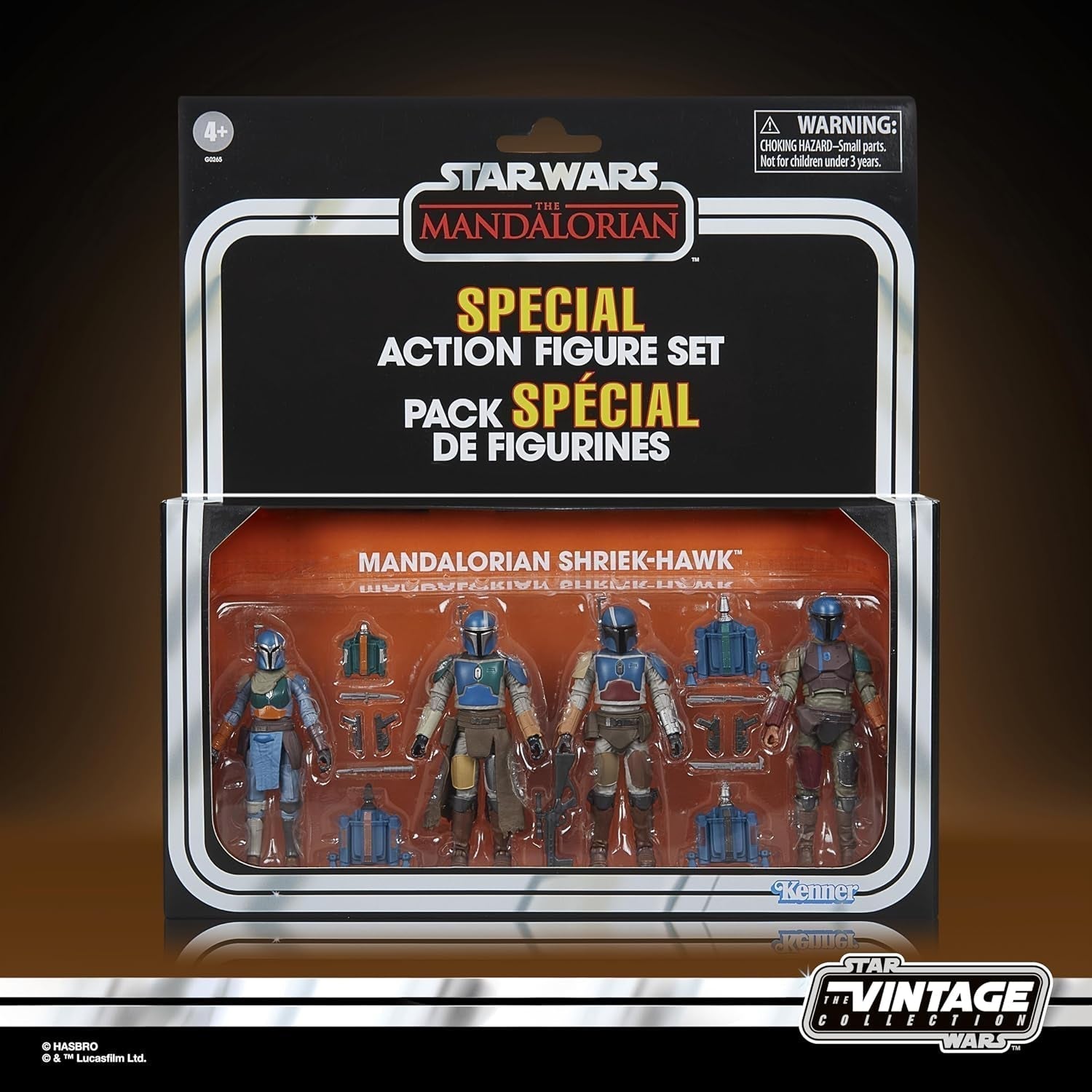 Star Wars Vintage kolekce Mandalorian Shriek-Hawk, 4 balení Mandalorian, Měřítko 9,5 cm Akční figurky Naty Shop