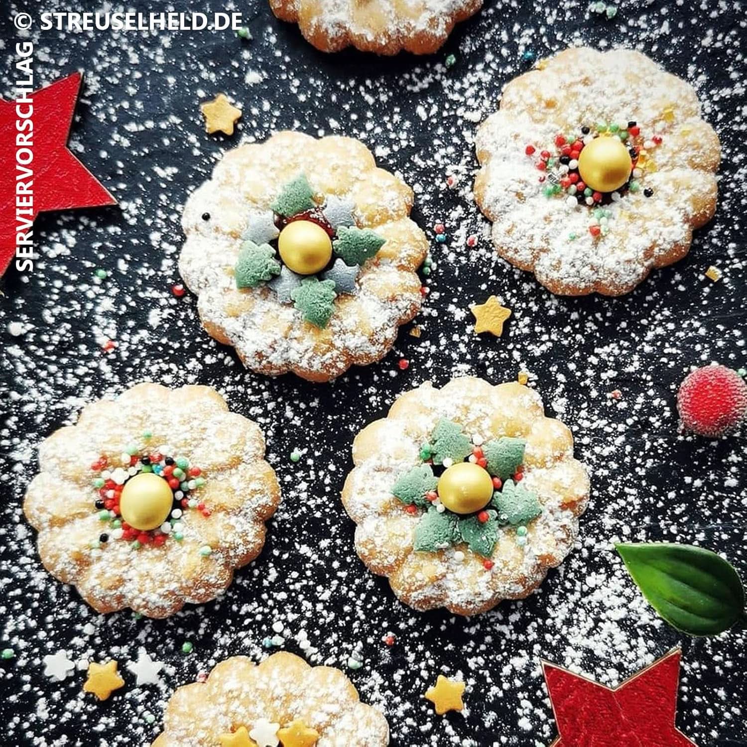 Sypání s vánoční tématikou, 40 gramů Sprinkles Naty Shop