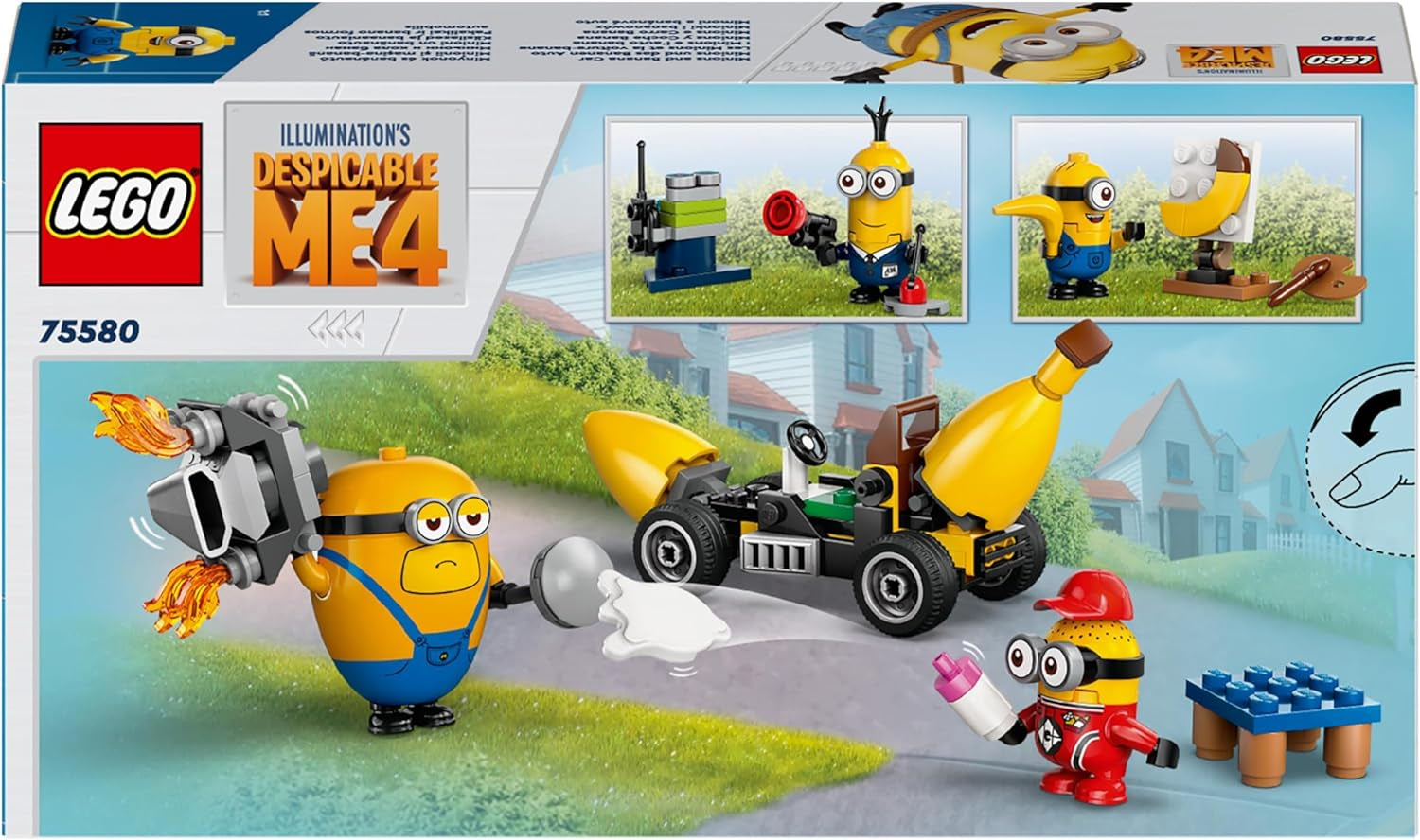LEGO I - Jednoduše nenapravitelní 4 přisluhovači a hrací sada s automatem na banány pro I - Dětská hračka 4 prostě nenapravitelní přisluhovači Kreativní dárek pro chlapce a dívky 6 let 75580 Stavebnice Beuche den LEGO-Store