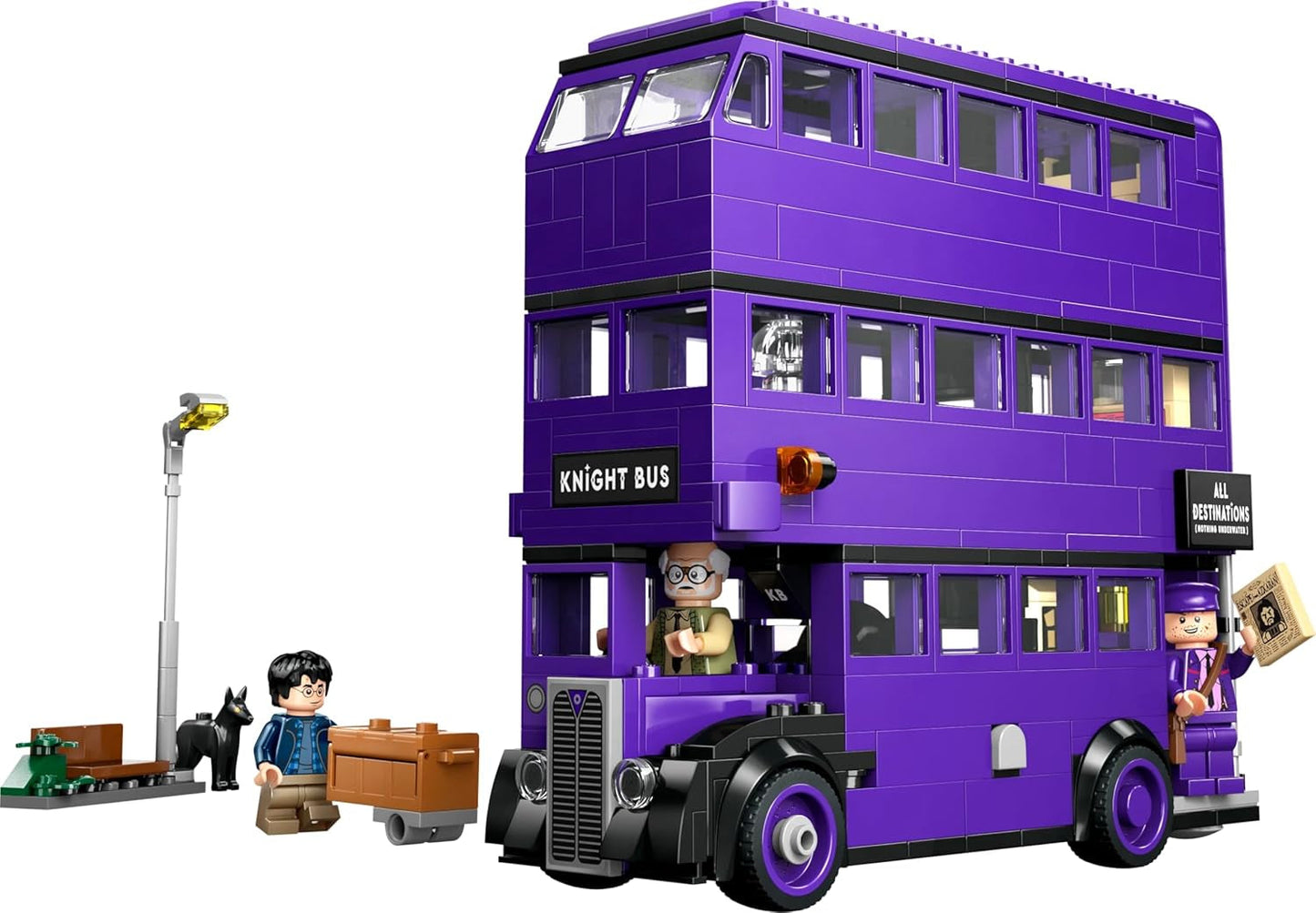 LEGO Harry Potter Adventures with the Traveling Knight Stavebnice 5 minifigurek včetně Ernieho Pranga, Stana Shunpikea a šlapací autobus Hračka pro fanoušky kouzelnického světa Chlapci a dívky 8 let 76446 Stavebnice Beuche den LEGO-Store