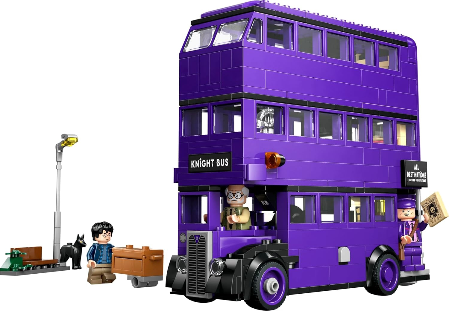 LEGO Harry Potter Adventures with the Traveling Knight Stavebnice 5 minifigurek včetně Ernieho Pranga, Stana Shunpikea a šlapací autobus Hračka pro fanoušky kouzelnického světa Chlapci a dívky 8 let 76446 Stavebnice Beuche den LEGO-Store