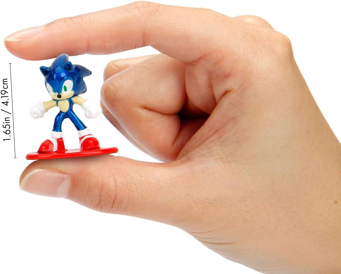 Jada Toys Figurka Sonic the Hedgehog (1X Mystery Fig in Blind Pack) - 1 Sběratelská figurka s překvapením ze 13 Sonic figurek, Nano kovová figurka (cca 4 cm) Pro děti a fanoušky od 3 let, Wave 1 Akční figurky Naty Shop Výchozí název