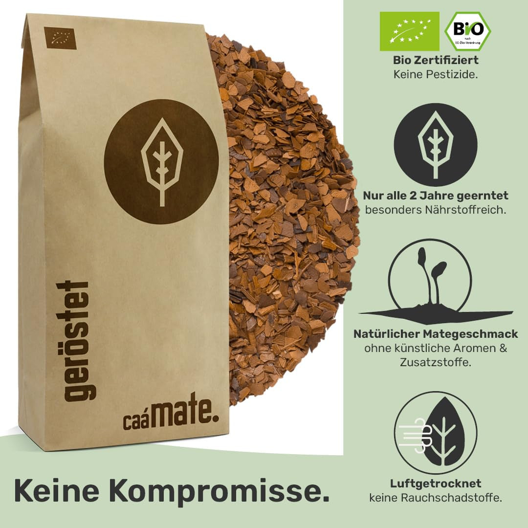 Pečený čaj maté BIO 1 KG ● čaj Yerba maté ● BIO, Fairtrade a sušený na vzduchu