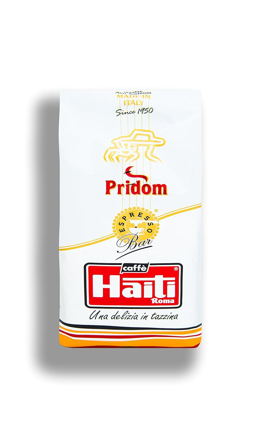 Caffè Haiti Roma Pridom vysoce kvalitní zrnková káva, ručně pražená, v 1 kg balení